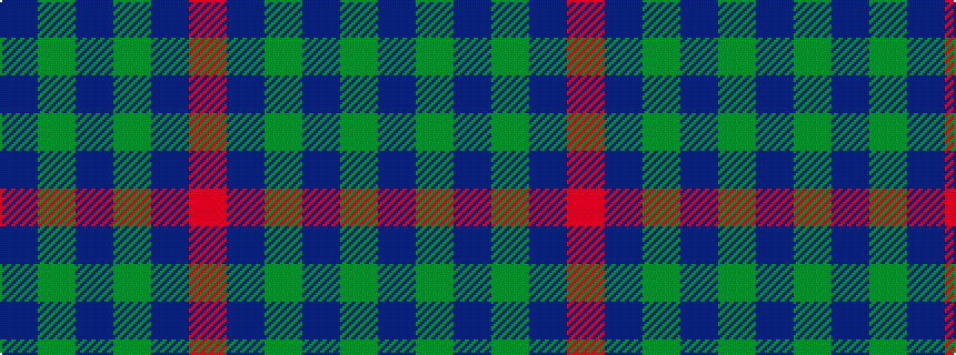idealised woven sample of pattern BGBGBR