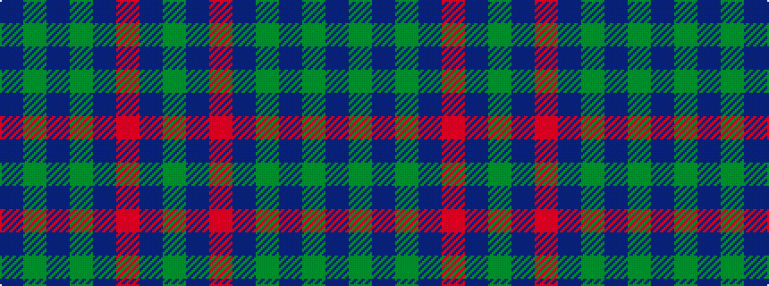 idealised woven sample of pattern BGBGBRBG