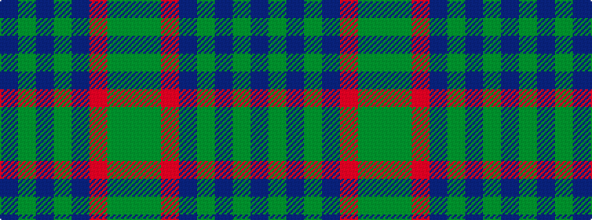 idealised woven sample of pattern BGBGBRGG