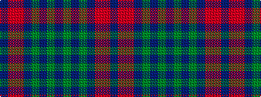 idealised woven sample of pattern BGBGBRRB