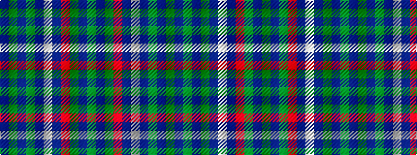 idealised woven sample of pattern BGBGBWBRGBG