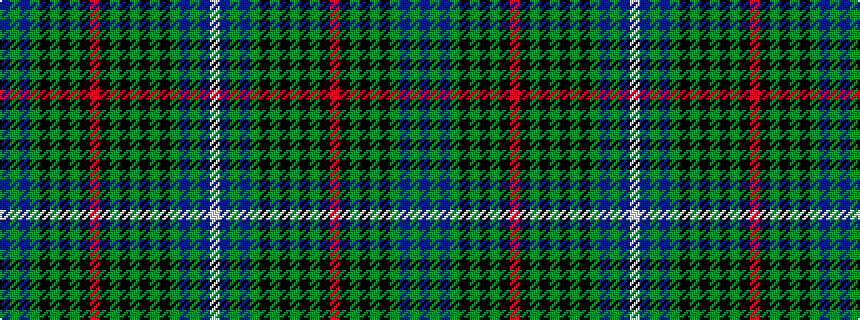 idealised woven sample of pattern BGBGKGKGKRKGKGKGKGBGBW