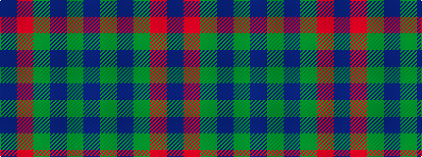 idealised woven sample of pattern BGBGRB