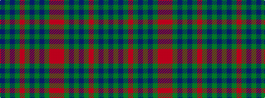 idealised woven sample of pattern BGBGRGBGBGRR