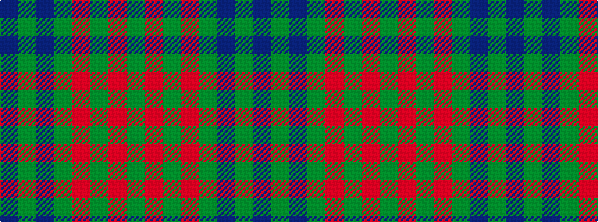 idealised woven sample of pattern BGBGRGRG