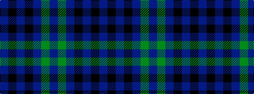 idealised woven sample of pattern BGBKBKB
