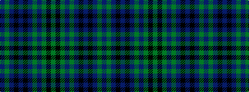 idealised woven sample of pattern BGBKBKBGBGKG