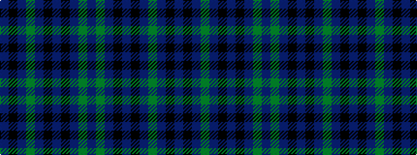 idealised woven sample of pattern BGBKBKBGBKB
