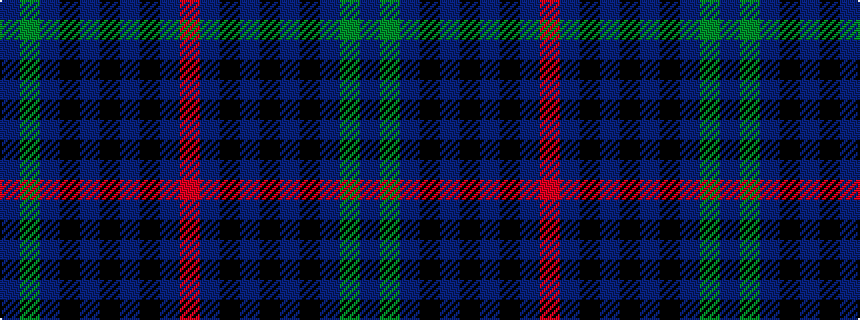 idealised woven sample of pattern BGBKBKBKBR