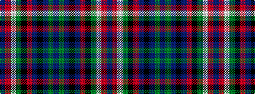 idealised woven sample of pattern BGBKBRKGWRB