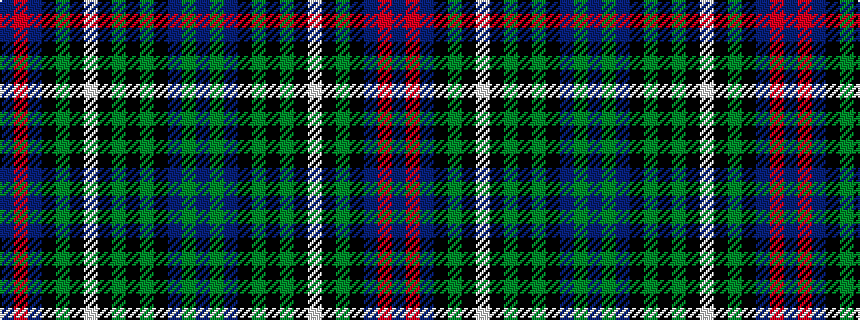 idealised woven sample of pattern BGBKGKGKWKGKBRB