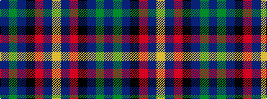 idealised woven sample of pattern BGBKRBY