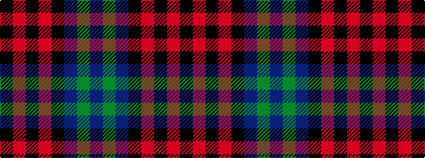 idealised woven sample of pattern BGBKRKRK