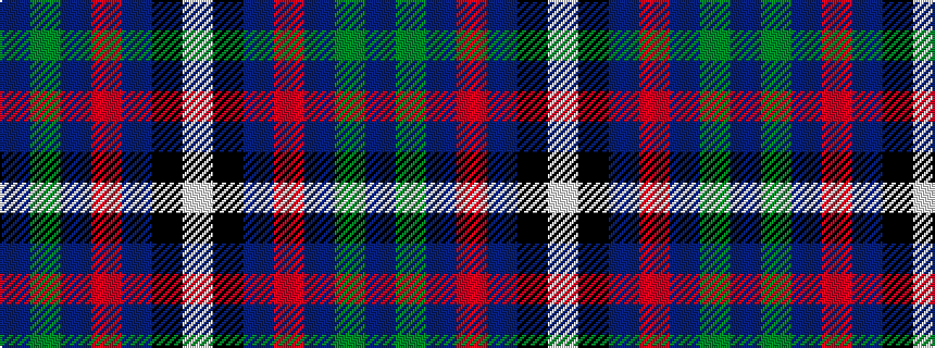 idealised woven sample of pattern BGBRBKW
