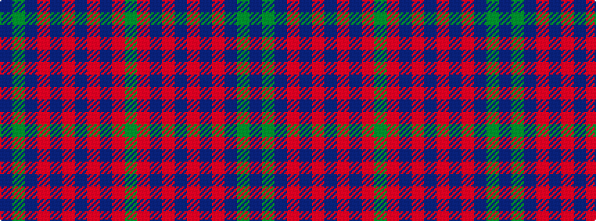 idealised woven sample of pattern BGBRBRBRBRG