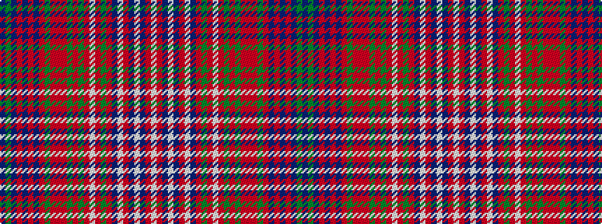idealised woven sample of pattern BGBRBRBRGRRRGRGRWRGRBWRBWBRW