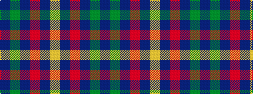idealised woven sample of pattern BGBRBY