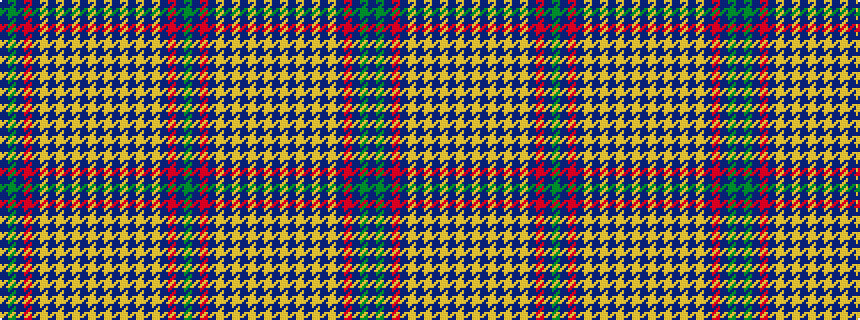 idealised woven sample of pattern BGBRBYBYBYBYBYBYBYBYBRBG