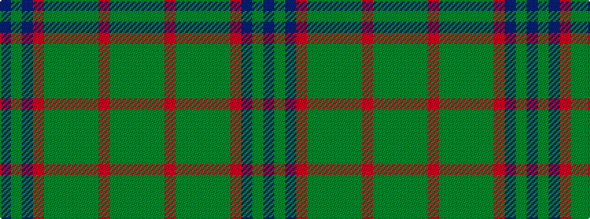 idealised woven sample of pattern BGBRGGGGGRGGG