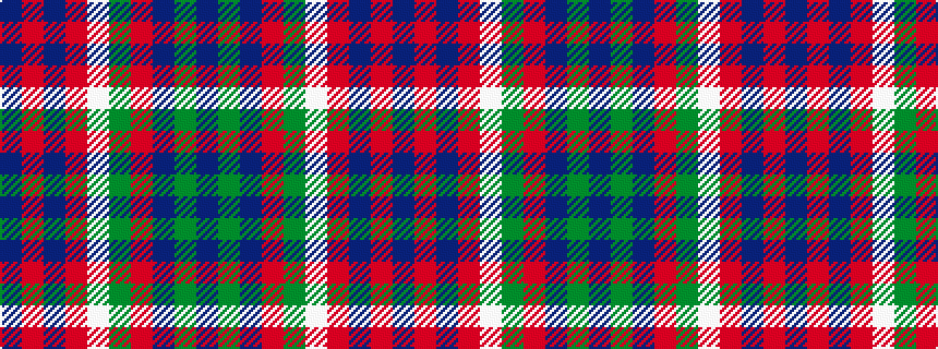 idealised woven sample of pattern BGBRGWRBRB