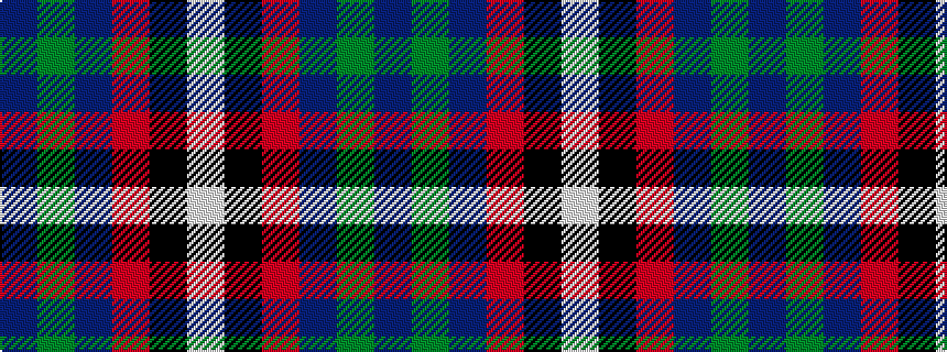 idealised woven sample of pattern BGBRKW