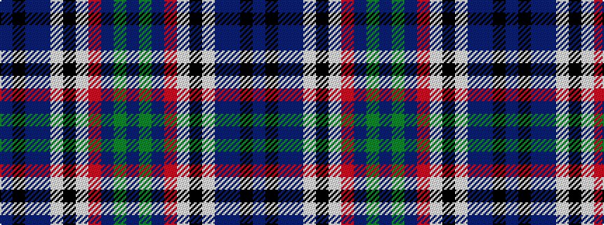 idealised woven sample of pattern BGBRWKWBBKB