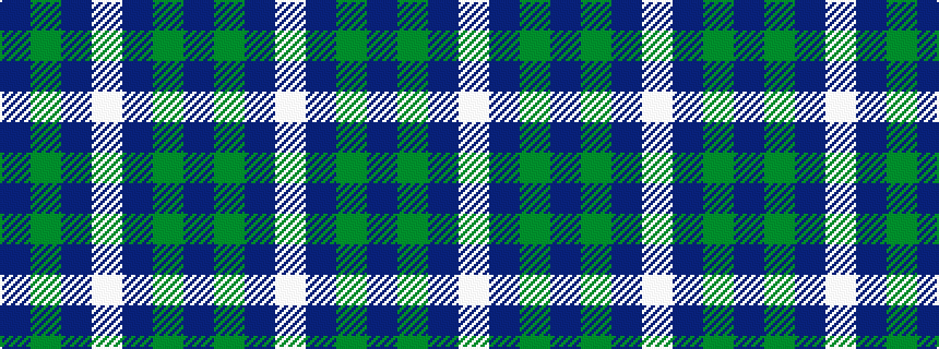 idealised woven sample of pattern BGBWBGB