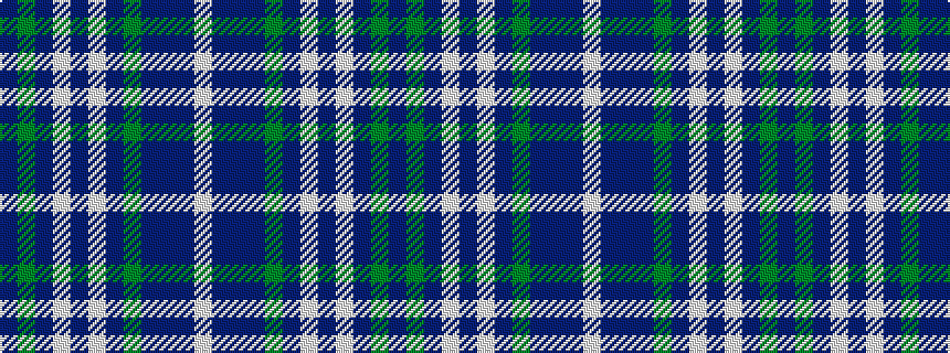idealised woven sample of pattern BGBWBWBGBBBW