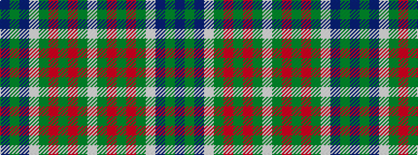 idealised woven sample of pattern BGBWGRGRGW