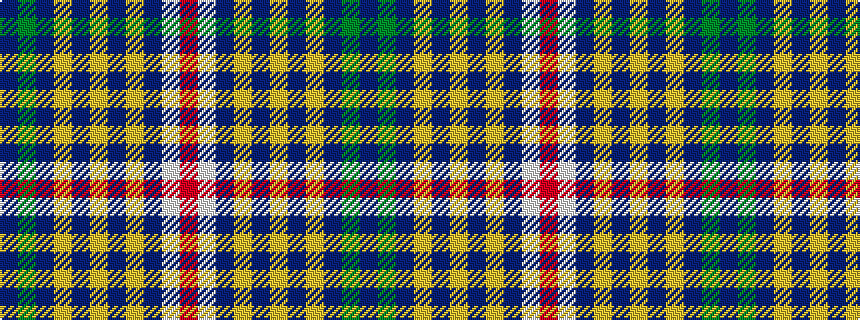 idealised woven sample of pattern BGBYBYBYBWR
