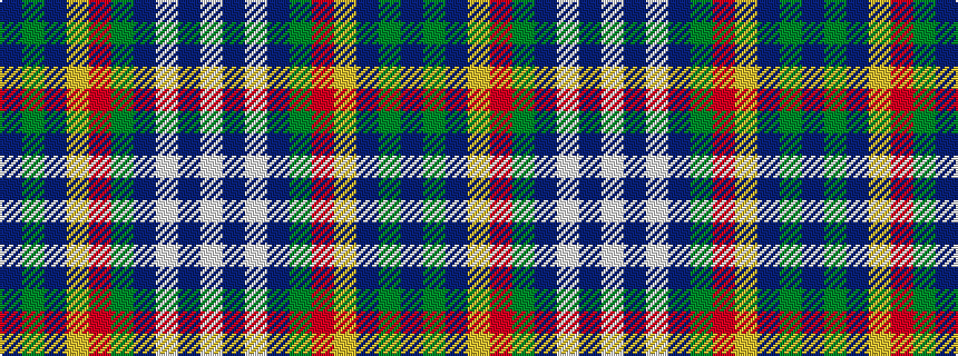 idealised woven sample of pattern BGBYRGBWBW