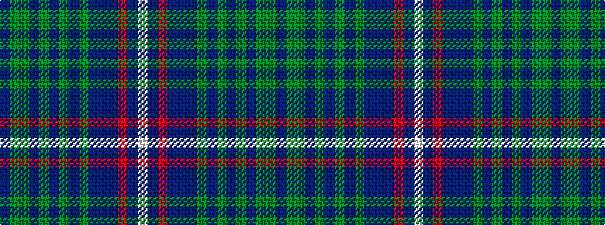 idealised woven sample of pattern BGGBGBGBGBBBRBW