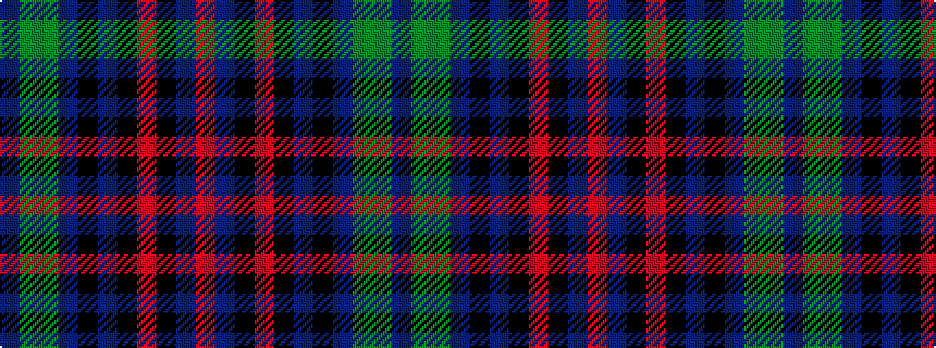 idealised woven sample of pattern BGGBKBKRKBR
