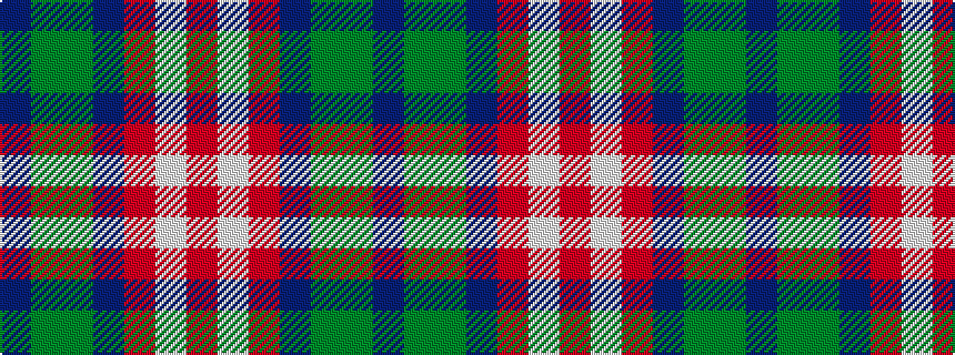 idealised woven sample of pattern BGGBRWR