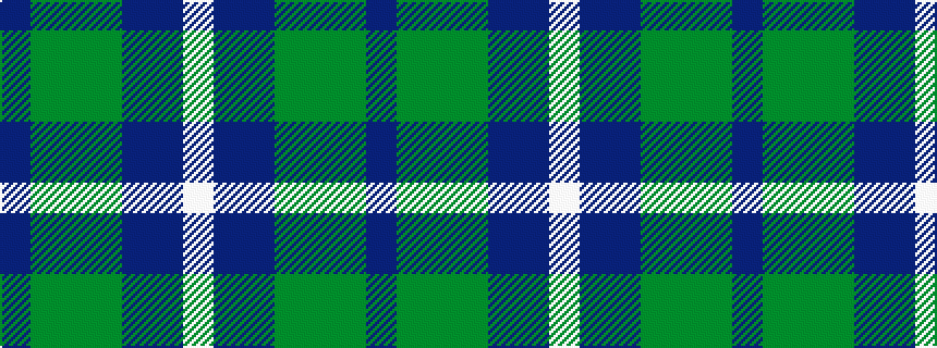 idealised woven sample of pattern BGGGBBW