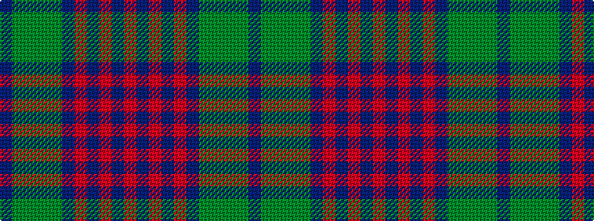 idealised woven sample of pattern BGGGGBRBRBR