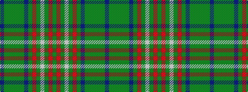 idealised woven sample of pattern BGGGGGBGRGWGRG