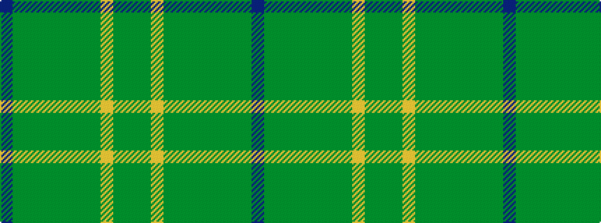 idealised woven sample of pattern BGGGGGGGYGG