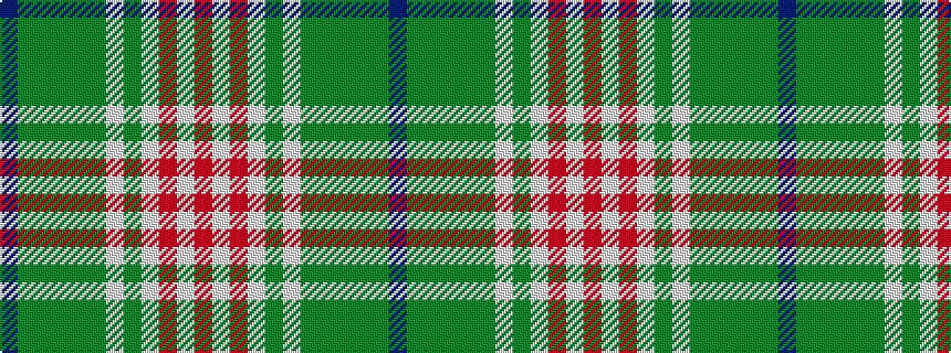 idealised woven sample of pattern BGGGGGWGWRWR