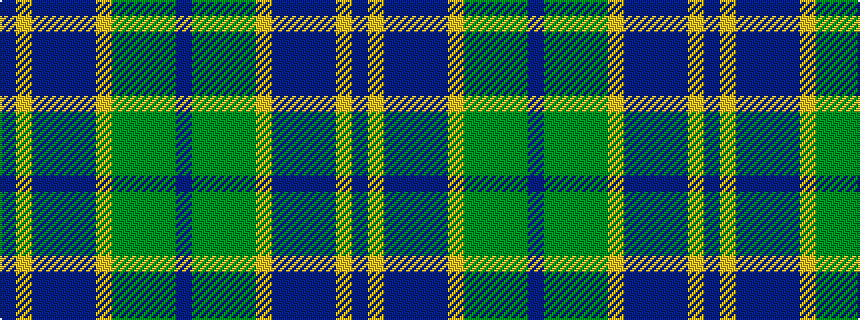 idealised woven sample of pattern BGGGGYBBBBYB