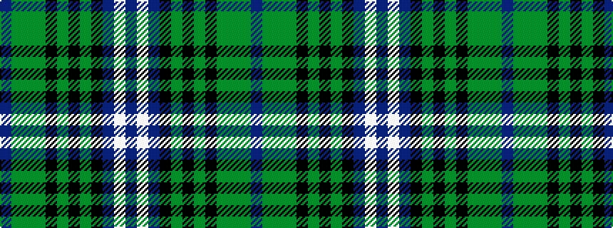 idealised woven sample of pattern BGGGKGKGKBWB