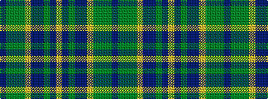 idealised woven sample of pattern BGGGYBBGBY