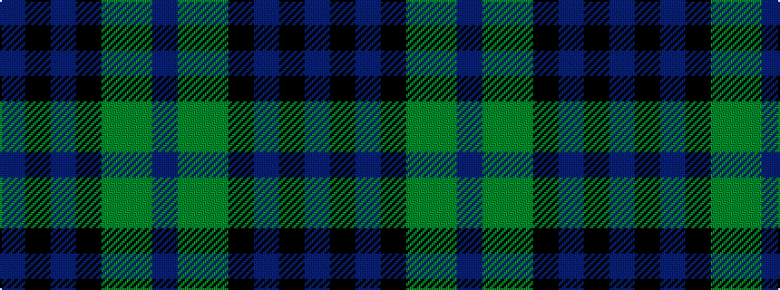 idealised woven sample of pattern BGGKBKB