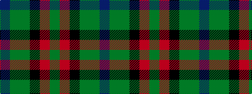 idealised woven sample of pattern BGGKRG