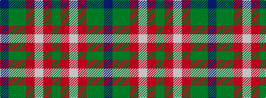 idealised woven sample of pattern BGGRWRG