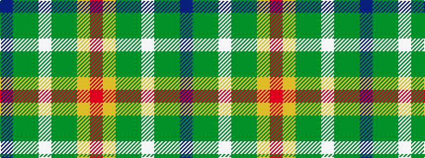 idealised woven sample of pattern BGGWGGYR
