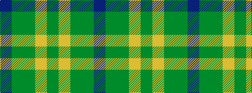idealised woven sample of pattern BGGYG