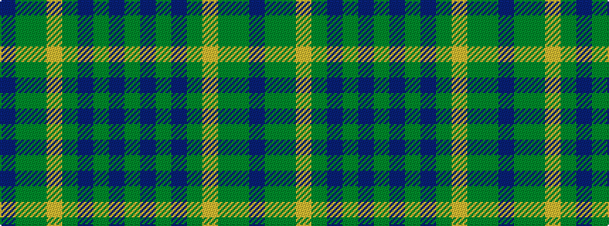 idealised woven sample of pattern BGGYGBGBG