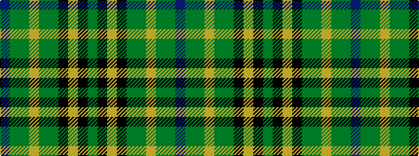 idealised woven sample of pattern BGGYGGKYKG