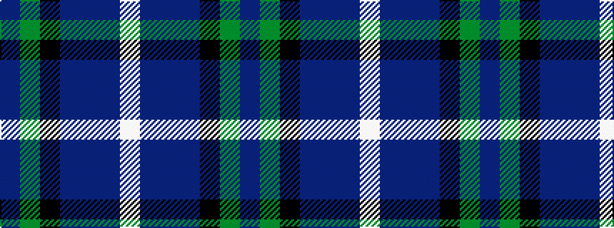 idealised woven sample of pattern BGKBBBW